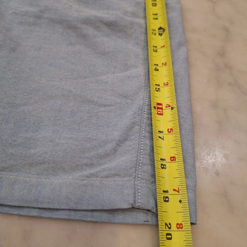 J.Crew Club Chino Shorts Mens 31 Blue Oxford Cotton Casual Preppy Summer Classic
